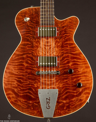 Grez Guitars Mendocino, Quilted Redwood w/Lollar Imperials