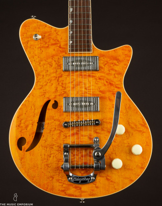 Koll Duo Glide, Orange Birdseye w/Novak Pickups