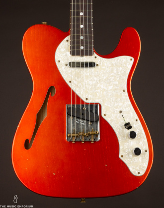 Fender Custom Shop '60's Thinline Tele LTD 2020, Faded Candy Apple Red/Journeyman