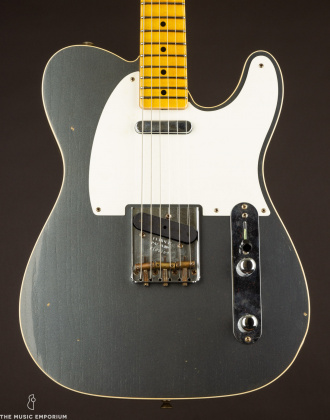 Fender Custom Shop '50's Telecaster Custom LTD 2020, Charcoal Frost Metallic/Journeyman