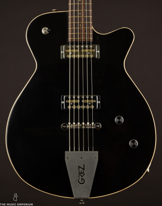 Grez Guitars Mendocino Baritone, Black Top