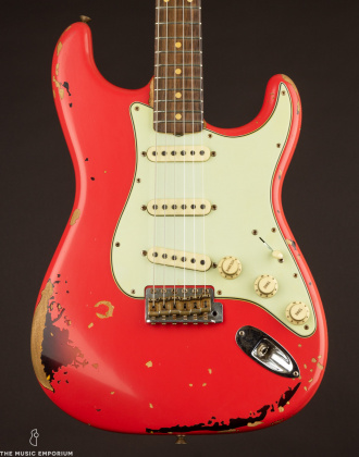 Fender Michael Landau Signature '63 Stratocaster, Fiesta Red Over 3TSB