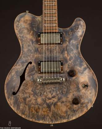 Huber Dolphin II w/F-Hole Burl Maple, Stone Grey