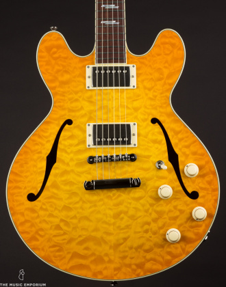 Collings I-35 Deluxe Quilt Top Lemon Burst w/Throbaks